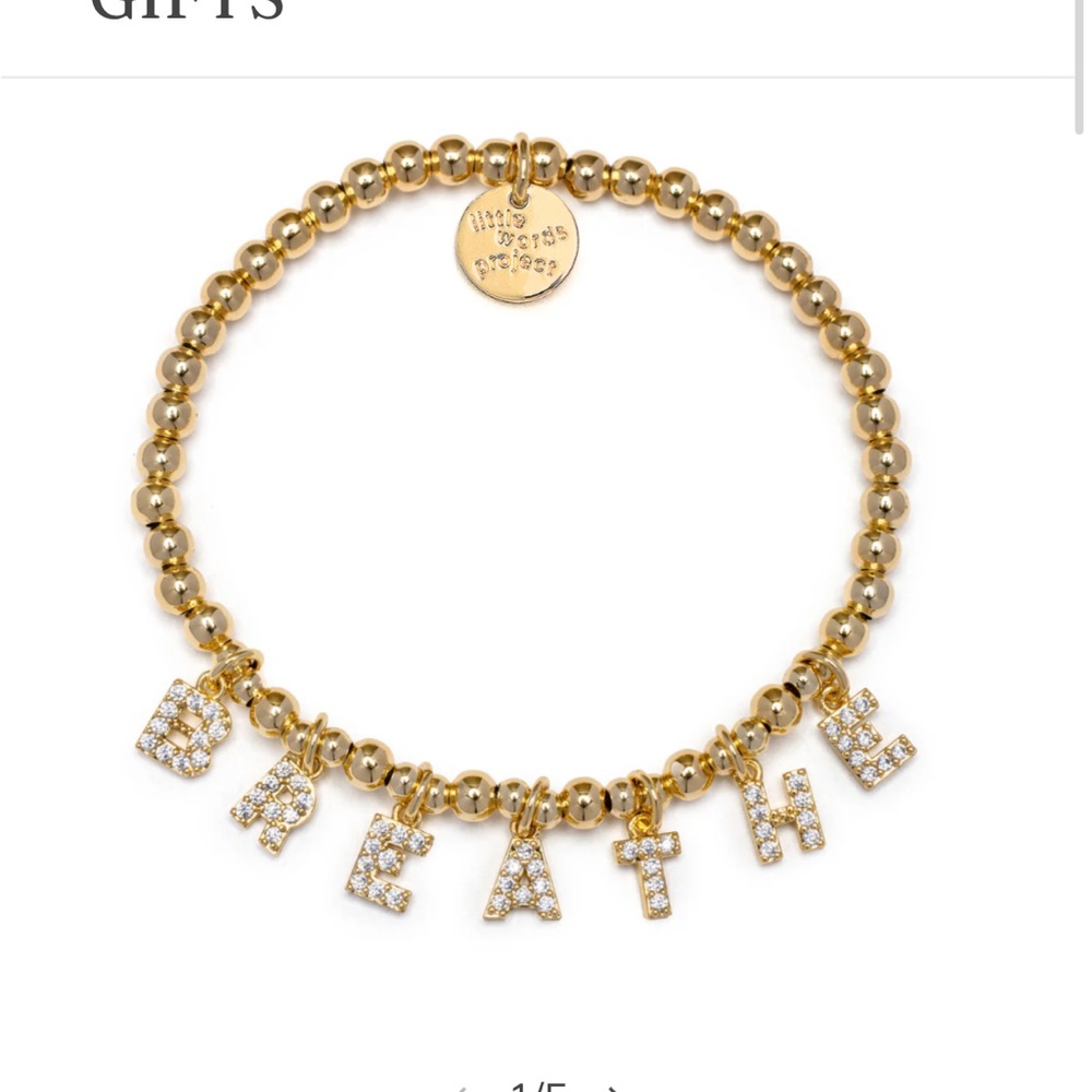 Little Words Project “breathe” bracelet